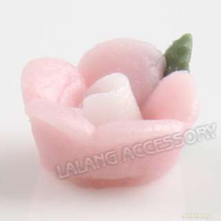   Pink Flower Charm FIMO Clay Slices Nail Art Decoration 250112  