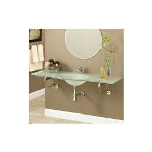  Brickell Wall Mounted Frosted Glass Bathroom Sink: Home 