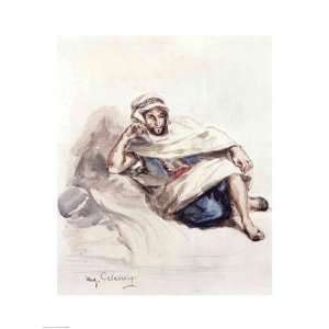  Seated Arab   Poster by Eugene Delacroix (18x24)