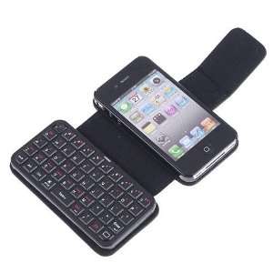  mini bluetooth wireless keyboard leather case for iphone 4 