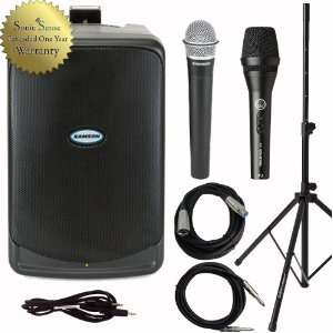   Expedition XP40IW Portable PA w iPod Dock Wireless Mic AKG Mic Cables