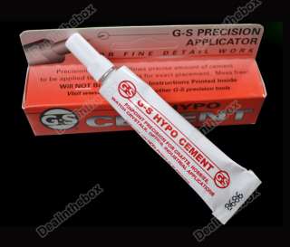 USA**G S HYPO CEMENT GLUE FOR WATCH CRYSTALS AND HOBBIES PRECISION 