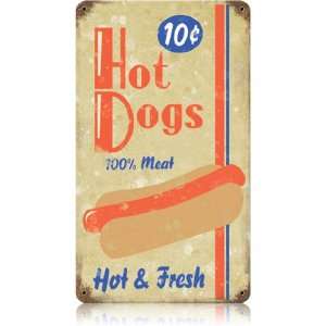  Hot Dogs 10 Cents   Hot Dog Stand Sign 