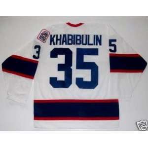  Nikolai Khabibulin Winnipeg Jets Ccm Vintage Jersey   X 