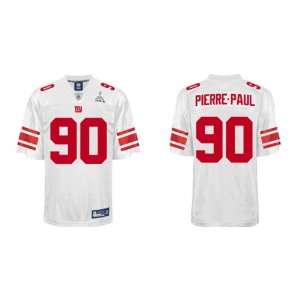  Pierre paul Giants 90# Jerseys White Champion Patch Jersey 