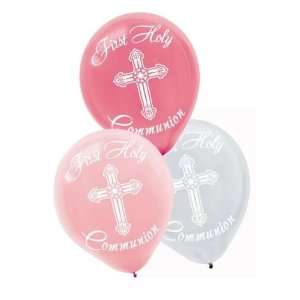Girl First Holy Communion Assorted Printed Balloons   20 Balloons/Pack