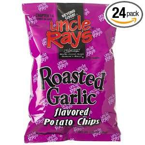 Uncle Rays Roasted Garlic Potato Chips, 1.75 Ounce Units (Pack of 24)