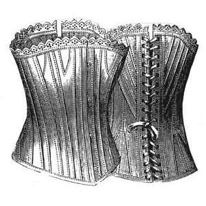  1887 Coutil Corset for Girl 12 14 Years Pattern   21 