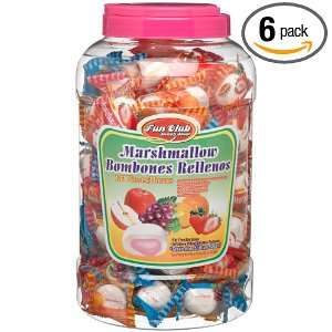 Fun Club Snack Shop Marshmallow Bombones Rellenos, Assorted Flavors 