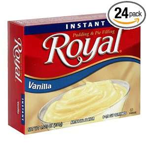 Royal Instant Pudding, Vanilla, Family Size, 4.625 Ounce Boxes (Pack 