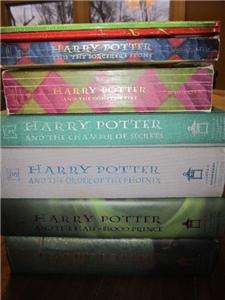 Harry Potter Set 1 6 Lot HC/Paperbook mix +2 books M4  