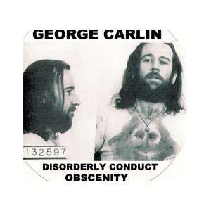 George Carlin 1972 Obscenity Arrest Pin