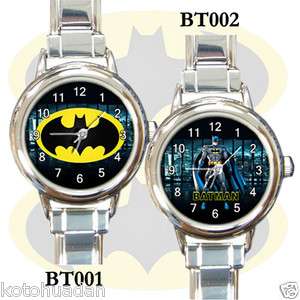 NEW* HOT BATMAN Round Italian Charm Wristwatches  