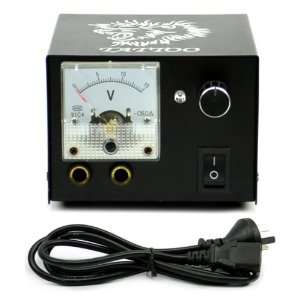 Black Casing Silver Lion Dial Pointer Show Tattoo Power Supply AU Plug 