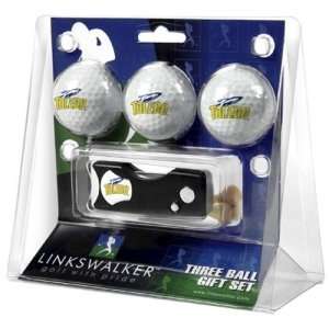 Toledo Rockets NCAA 3 Golf Ball Gift Pack w/ Spring Action Divot Tool 