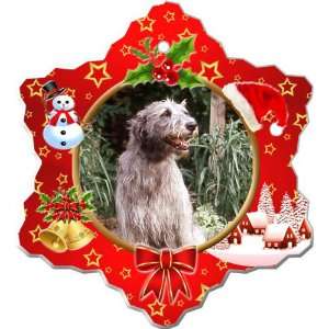  Irish Wolfhound Porcelain Holiday Ornament
