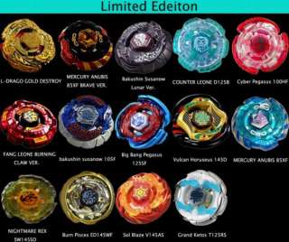 Beyblade Metal Fusion 4D System LOOSE Battle Top Lot Set ADD TO YOUR 
