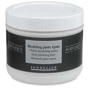  Sennelier Acrylique Mediums   500 ml, Thick Modeling Paste 
