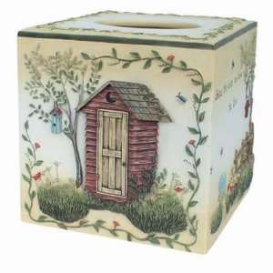   Expressions Linda Spivey Outhouse Tissue Box Cover