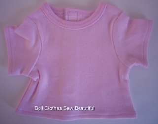 DOLL CLOTHES fits Bitty Baby Basic Pink T Shirt WOWEE!!  