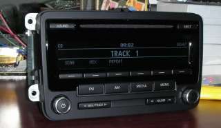 VW  Car radio RCD310 Passat Golf 5,6 w.CODE Unused without DAB or 