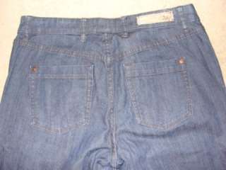 Worn Brand Jeans Sz 14x34 Wide Leg Flare Leg Stretch  