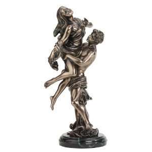 Xoticbrands 15 Romantic Lovers Faux Bronze Statue Sculpture Inspired 