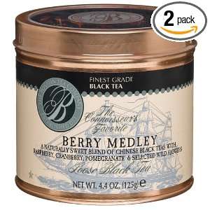 Boston Tea Finest Grade Black Tea, Berry Medley Loose Tea, 4.4 Ounce 