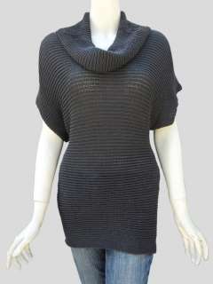 TITLE/STYLE: BEBE Gorgeous Drape Neck Kimono Sleeve Knit Sweater Mini 