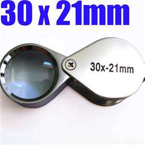 30X Jeweller Jewelry Glass Loupe Magnifier Microscope  