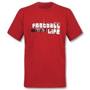  Football saved my life T Shirt (style 2)   Red: Sports 