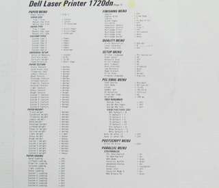 DELL Workgroup Laser Printer 1720dn 4512 4d3 USB & Parallel Page Count 