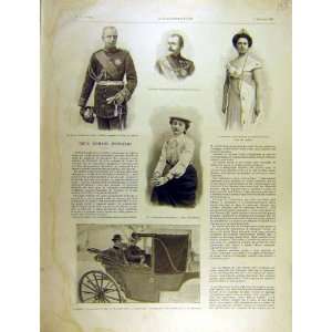   1903 Roman Prince Princess Saxe Adamowicz Giron Print