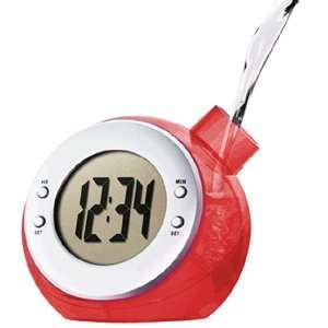   Water Clock   WiKi ECO Water Powered Digital Clock (Red): Toys & Games