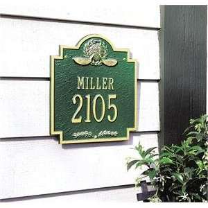   Emblem Standard Wall Address Plaque One Line Version