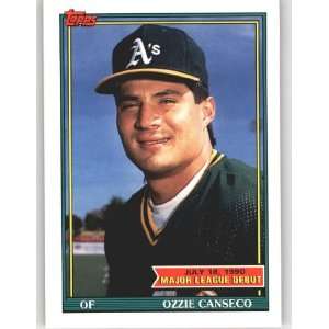  1991 Topps Debut 90 #25 Ozzie Canseco   Oakland Athletics 