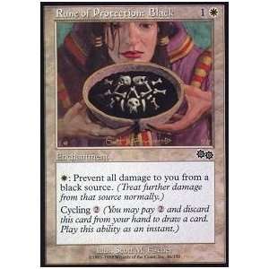  Magic the Gathering   Rune of Protection Black   Urzas 