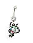 invader zim gir makeup belly ring body jewelry new returns