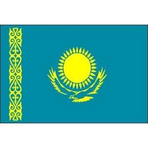  3 x 5 Feet Kazakhstan Poly   indoor International Flag 