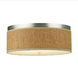  Cassandra Satin Nickel Flush Ceiling Light