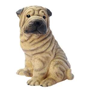  Chinese Shar Pei Puppy Dog Statue Sculpture Figurine: Home 