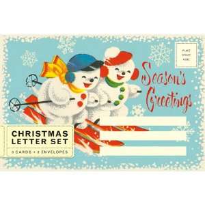  Snowman Letter Set  Cavallini & Co.   Holiday   Christmas 
