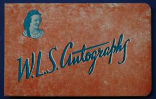 1930s WLS Radio Chicago Prairie Farmer Autograph Book  