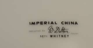 Dalton Imperial Whitney Plate 5671 Made in Japan  