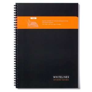  Whitelines Wire A4 Notebook, Lined, Black (WL72 WBA4L 