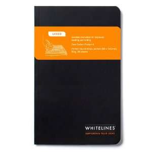  Whitelines Perfect Bound Pocket Notebook, Black, Lined 
