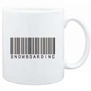  Mug White  Snowboarding BARCODE / BAR CODE  Sports 