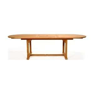  Teak Outdoor Oval Dining Table 96 Home & Kitchen