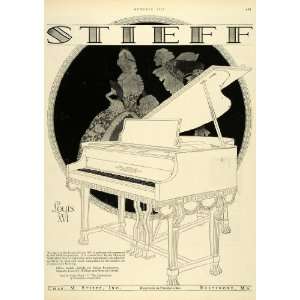  1927 Ad Stieff Grand Piano Louis XVI Charles Marie 