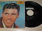   NELSON   1958   EP HARDCOVER PICTURE SLEEVE & 45 RPM RECORD  